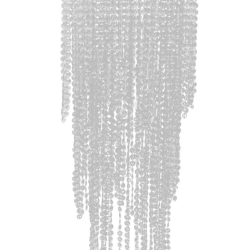 Lustre plafonnier suspendu lampe moderne cristal 70 cm blanc 2402013