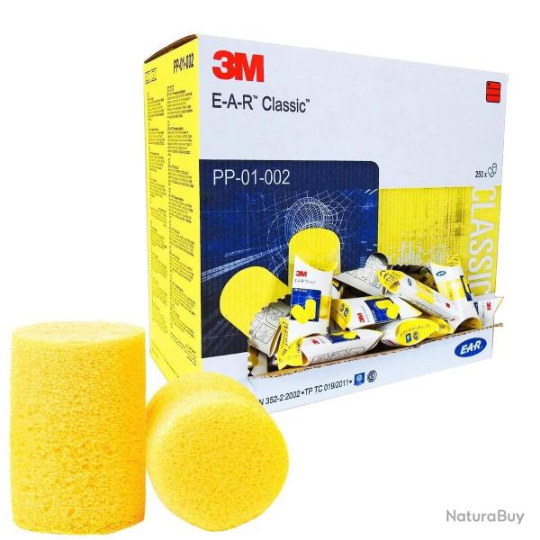 Bouchons 3M E-A-R Classic- 250 paires en Pillowpack