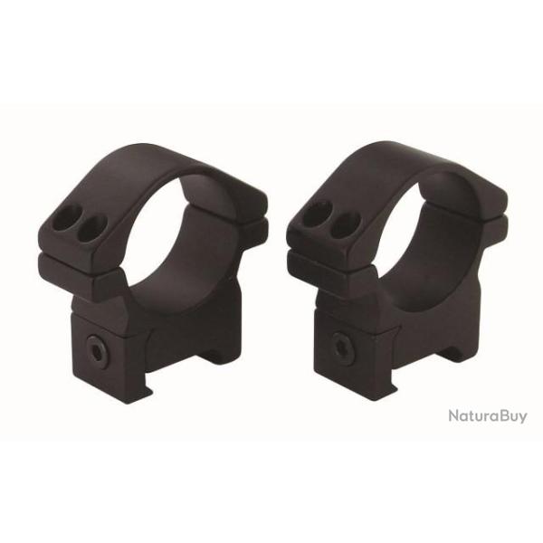 COLLIERS ALU DIAMETRE 30MN BAS RAIL DE 22 STANDARD WEAVER PICATINNY