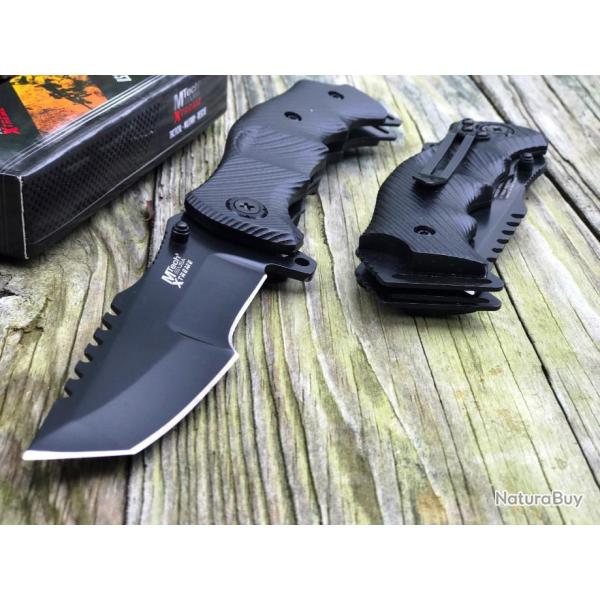 Couteau Trakker MTech Xtreme Tactical Tanto Lame Acier 440C Manche Aluminium MTXA805