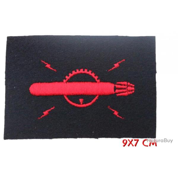 Insigne tissus missilier ASM (�quipage)" de la Marine Nationale Fran�aise