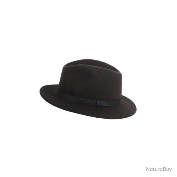 CHAPEAU LAINE MARRON FONC� SOMLYS  MOD:984.  T:61.