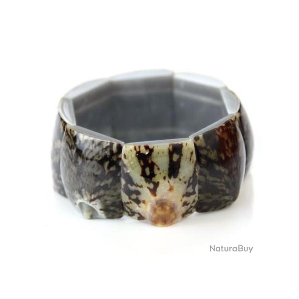Bracelet manchette en coquillages