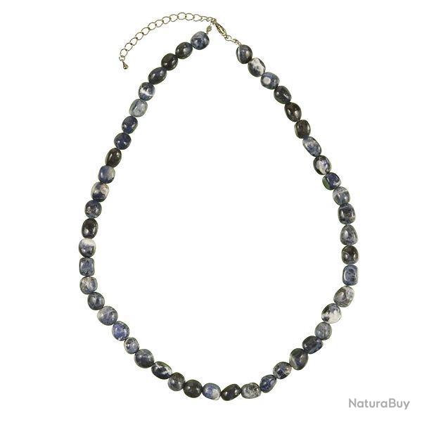 Collier en sodalite - Perles pierres roul�es