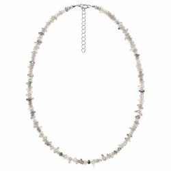 Collier de pierre en quartz rutile - perles baroques
