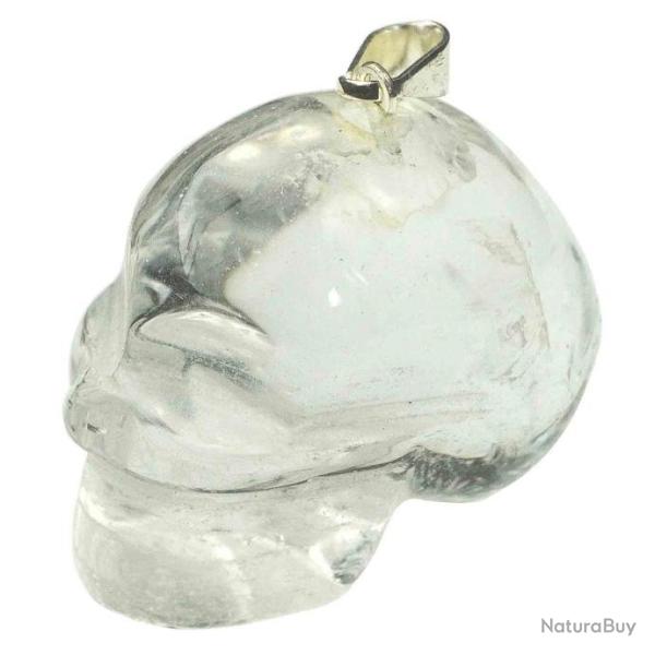 Pendentif cr�ne de cristal (type allien)