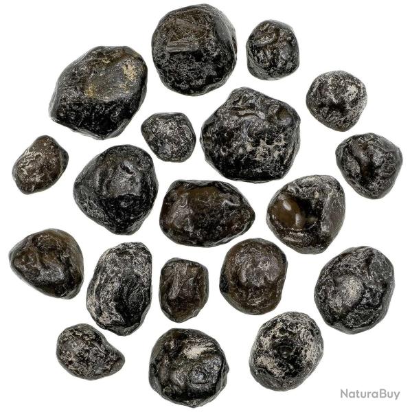 Pierres brutes larmes d'apache (obsidienne) - 2  3.5 cm - Lot de 4