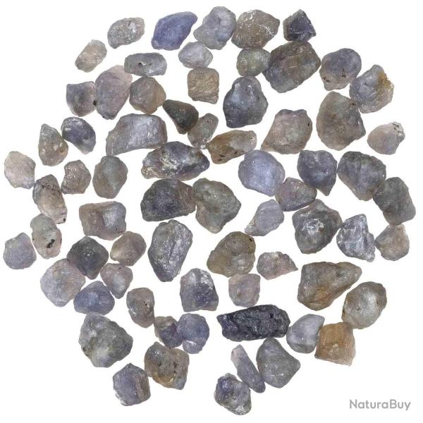 Pierres brutes iolite (ou cordierite) - 1 � 2 cm - 20 grammes