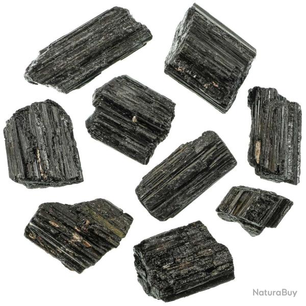 Pierres brutes tourmaline noire - 5 � 8 cm - 300 grammes.