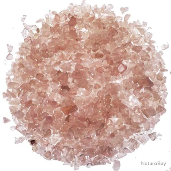 Mini pierres roul�es quartz rose - 5 � 10 mm - 100 grammes
