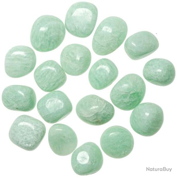 Pierres roul�es amazonite - 2 � 3 cm - Lot de 2