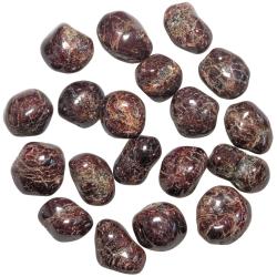 Pierres roul&eacute;es grenat rhodolite - 2 &agrave; 3 cm - Lot de 2