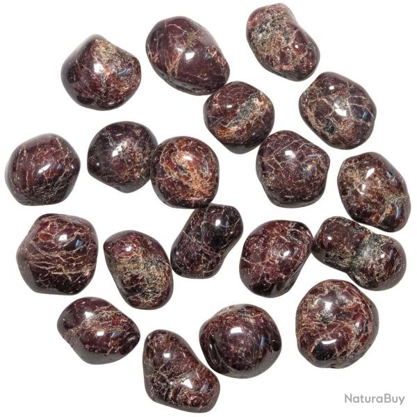 Pierres roul�es grenat rhodolite - 2 � 3 cm - Lot de 2