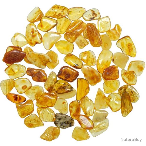 Pierres roul�es ambre de la mer baltique - 1.5 � 2.5 cm - 10 grammes