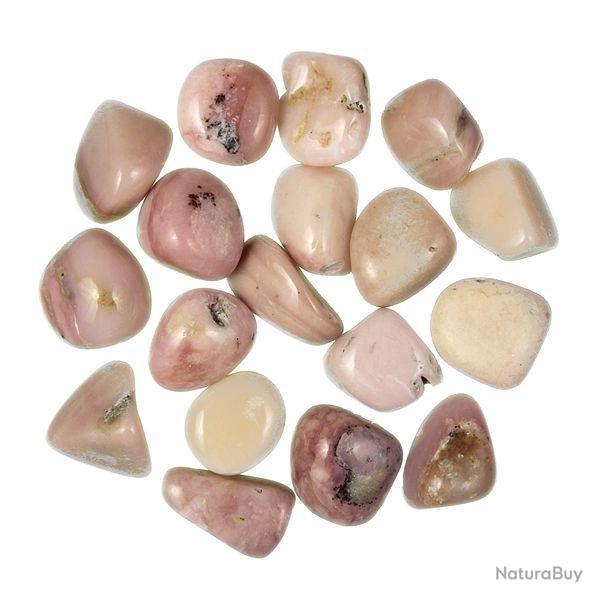 Pierres roul�es opale rose des Andes - 2 � 3 cm - Lot de 2