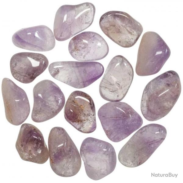 Pierres roul�es am�thyste - 3 � 4 cm - Lot de 3