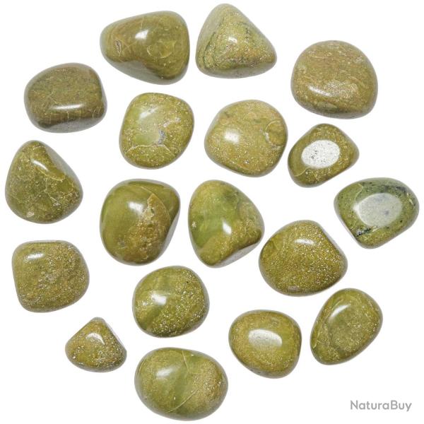 Pierres roules opale verte - 2  3 cm - Lot de 2