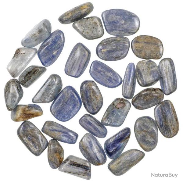 Pierres roul�es cyanite bleue - 2 � 3 cm - Lot de 3