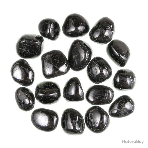 Pierres roul�es tourmaline noire - 2 � 3 cm - Lot de 4