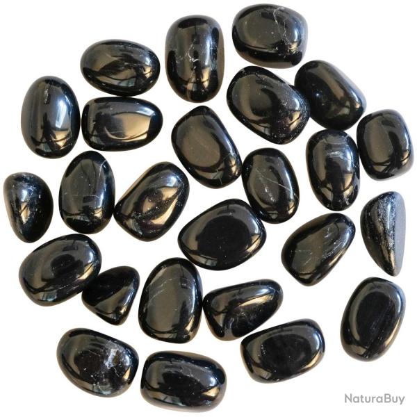 Pierres roul�es agate noire - 2 � 3 cm - Lot de 2