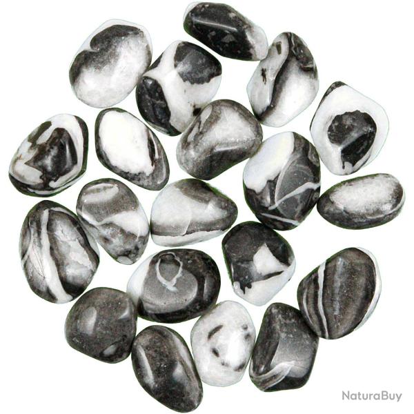 Pierres roul�es jaspe coquille - 2 � 3 cm - Lot de 3