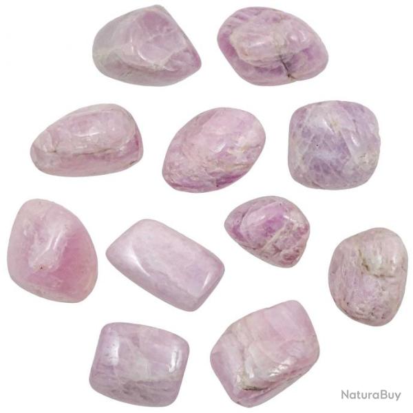 Pierres roul�es kunzite - 2 � 2.5 cm - Lot de 2