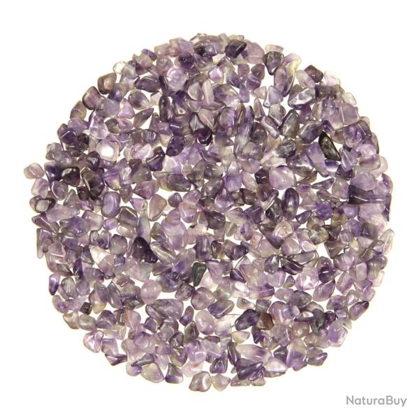 Mini pierres roul�es am�thyste - 5 � 10 mm - 100 grammes