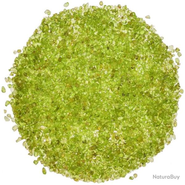 Sable de p�ridot roul� 2/4 mm - Qualit� extra - 100 grammes