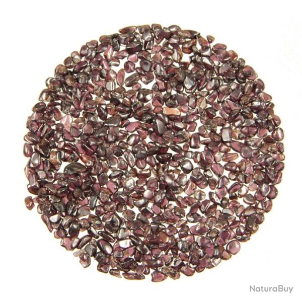 Mini pierres roul�es grenat almandin - 5 � 8 mm - 50 grammes