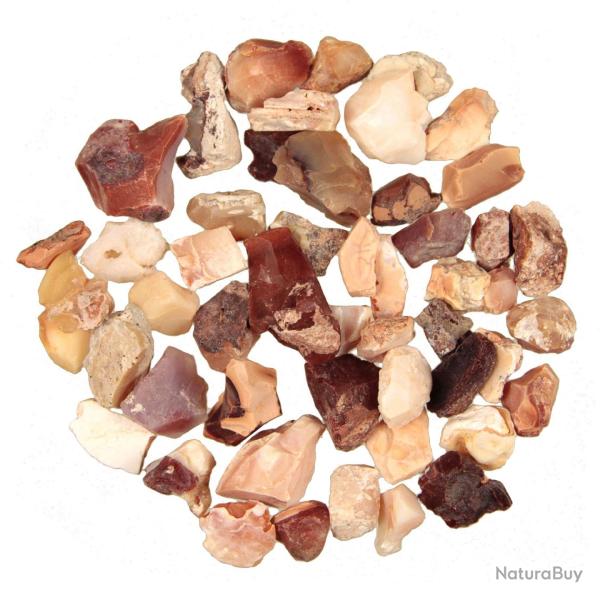 Pierres brutes opale de feu - 1 � 2 cm - 10 grammes