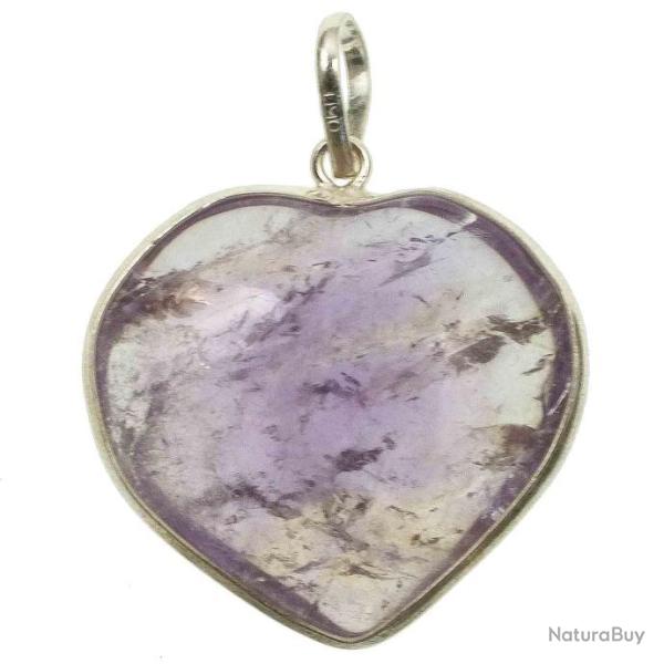 Pendentif coeur en am�thyste