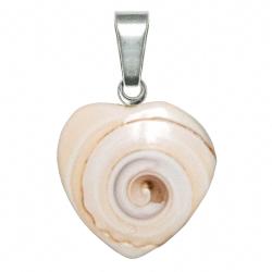 Petit pendentif coquillage coeur luhuanus