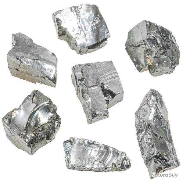 Pierre brute shungite argent�e - 3 � 5 cm - A l'unit�