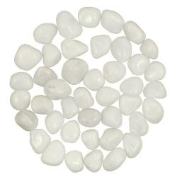 Pierres roul&eacute;es quartz laiteux - 2 &agrave; 3 cm - Lot de 3
