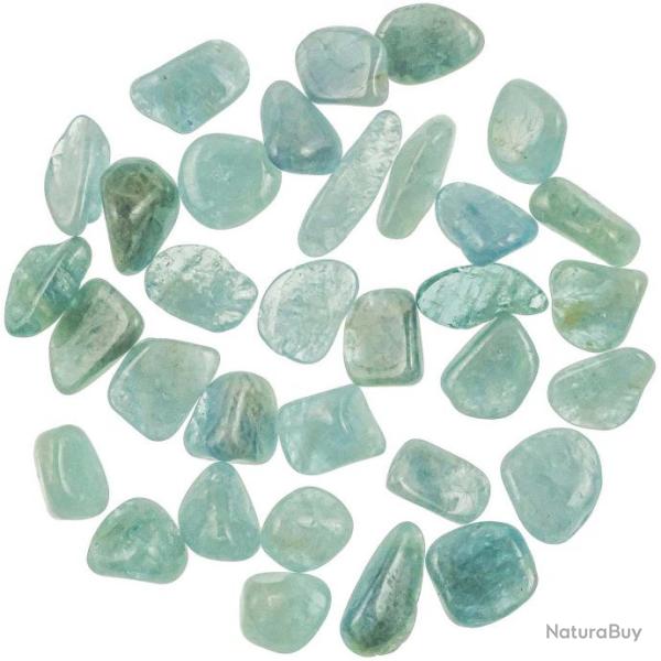 Pierres roul�es aigue marine - Qualit� extra - 1 � 2 cm - Lot de 4