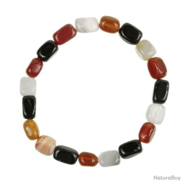 Bracelet pierres du monde - Perles pierres roul�es