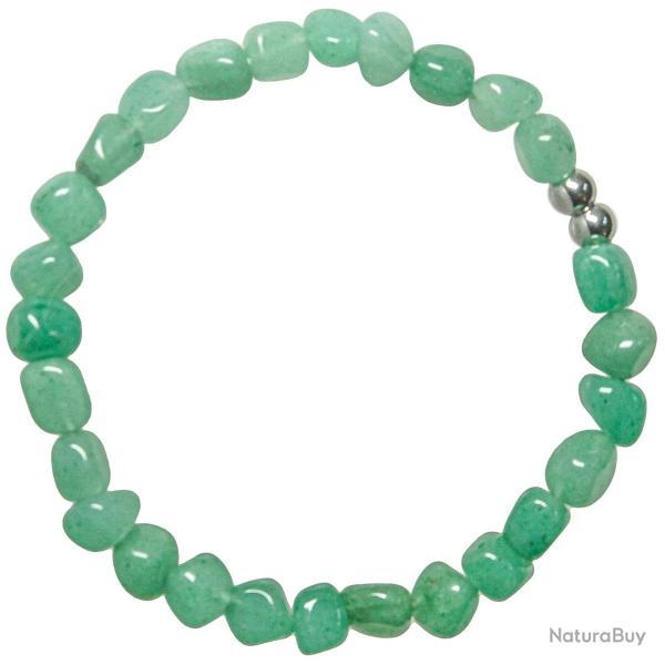 Bracelet en aventurine verte - Perles roul�es 5 � 8 mm