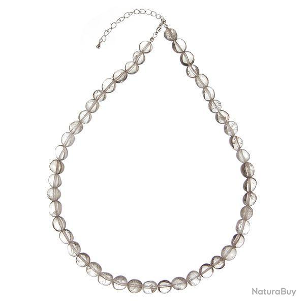 Collier en cristal de roche - Qualit� extra - Perles pierres roul�es