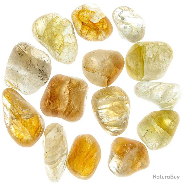 Pierres roul�es quartz amphibiole - 2 � 3 cm - Lot de 4