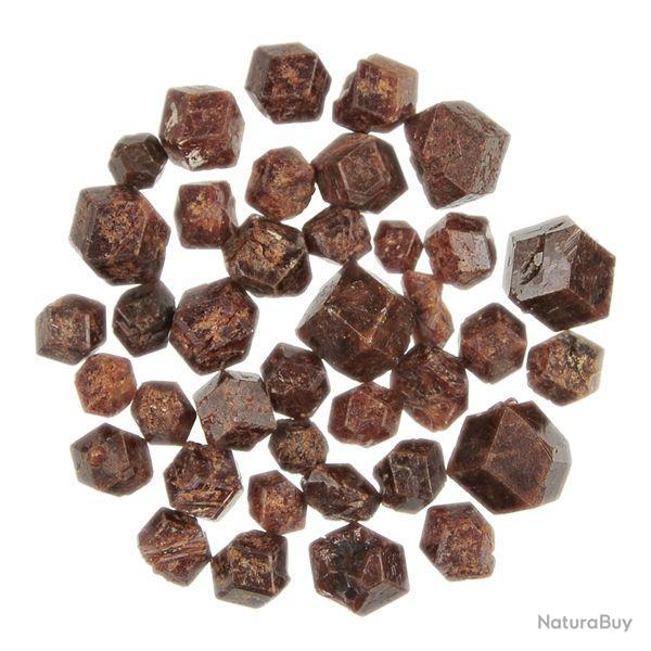 Pierres brutes cristaux de grenat hessonite - 1.5 � 2 cm - Lot de 2