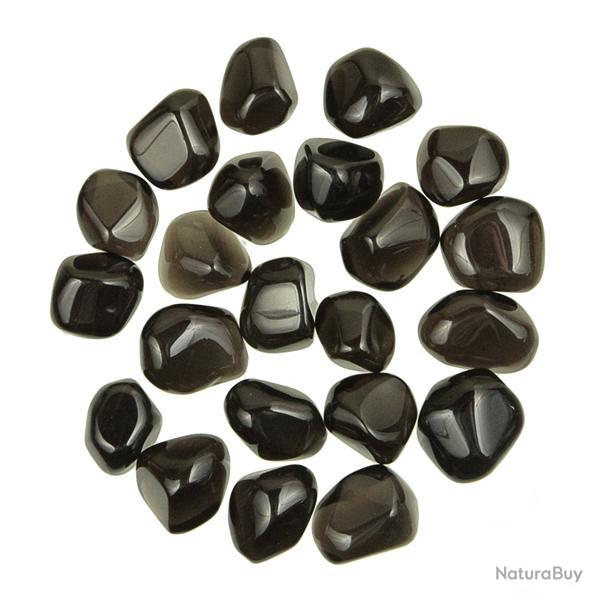 Pierres roul�es larmes d'apache (obsidienne) - 1.5 � 2 cm - Lot de 6
