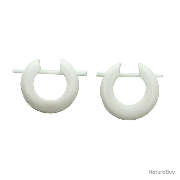Boucles d'oreilles style cr�ole en os