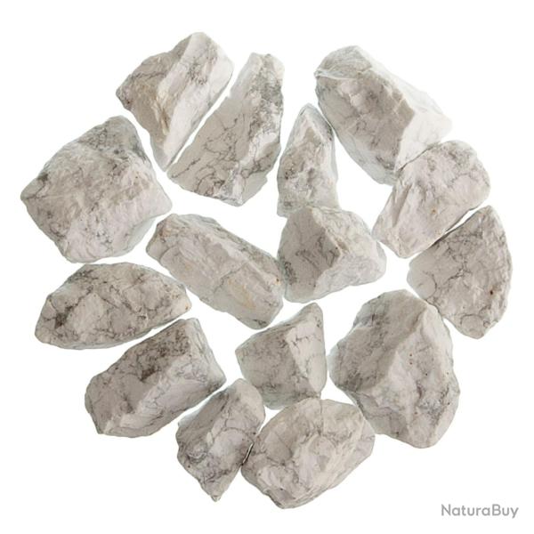 Pierres brutes howlite - 3 � 5 cm - 200 grammes