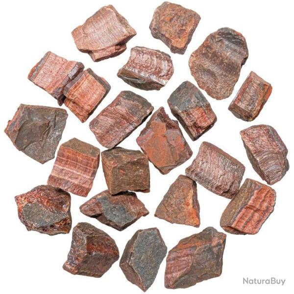 Pierres brutes oeil de taureau - 3 � 4 cm - Lot de 2