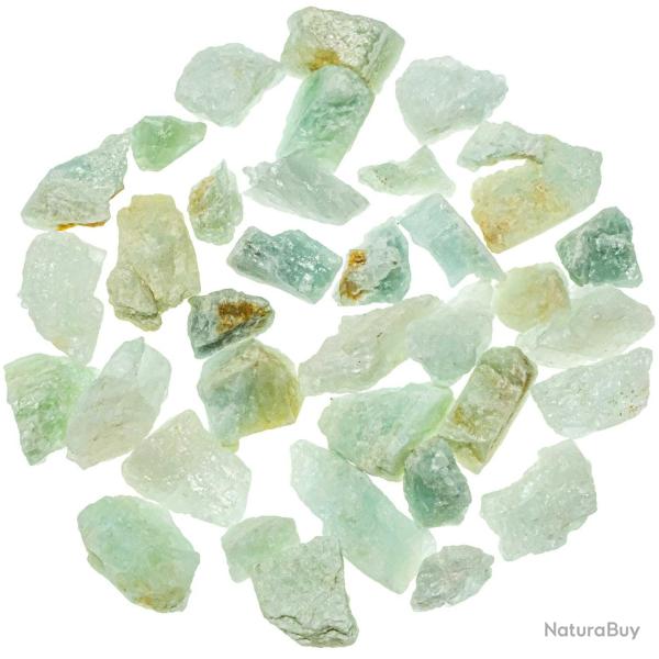 Pierres brutes aigue-marine - 2 � 4 cm - 100 grammes