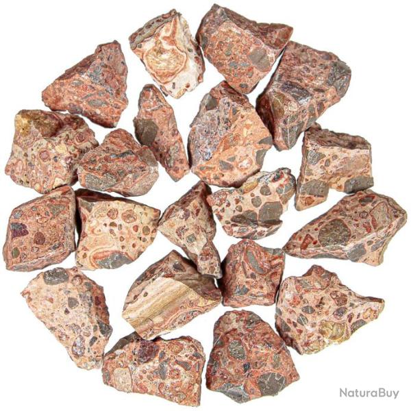 Pierres brutes jaspe l�opard - 3 � 5 cm - 100 grammes