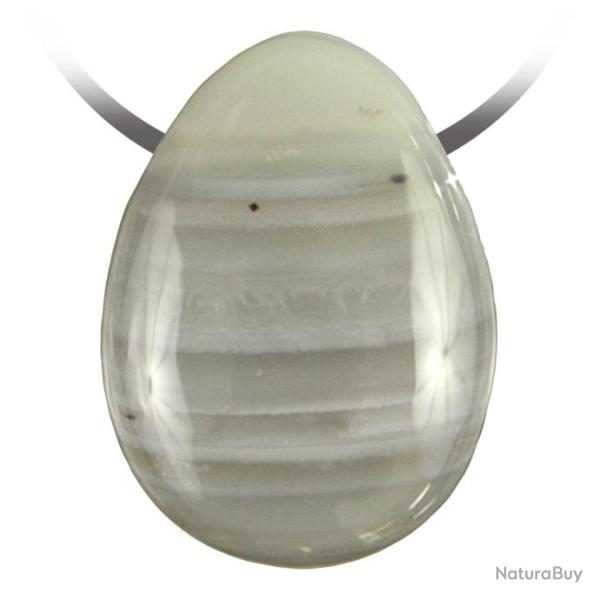 Pendentif goutte pierre perc�e en agate naturelle