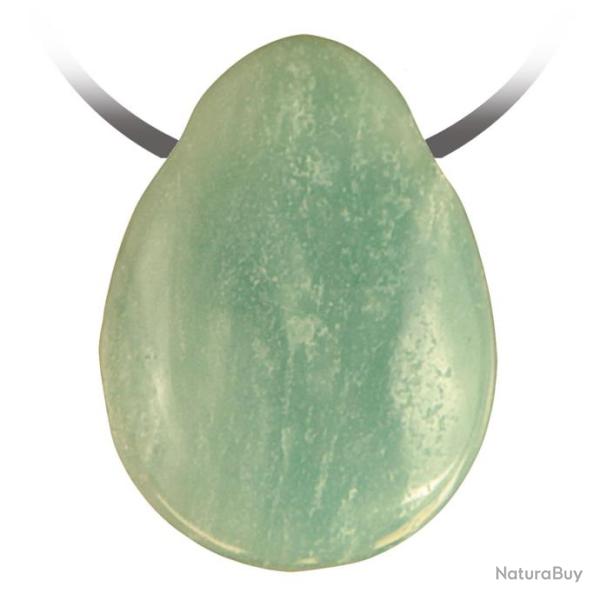 Pendentif goutte pierre perc�e en amazonite