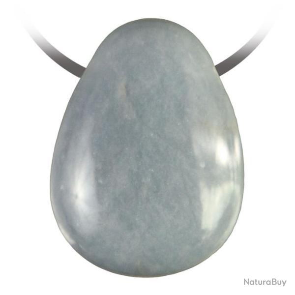 Pendentif goutte pierre perc�e en ang�lite