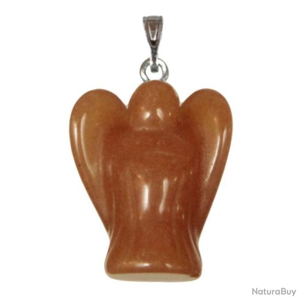 Pendentif ange en aventurine rouge